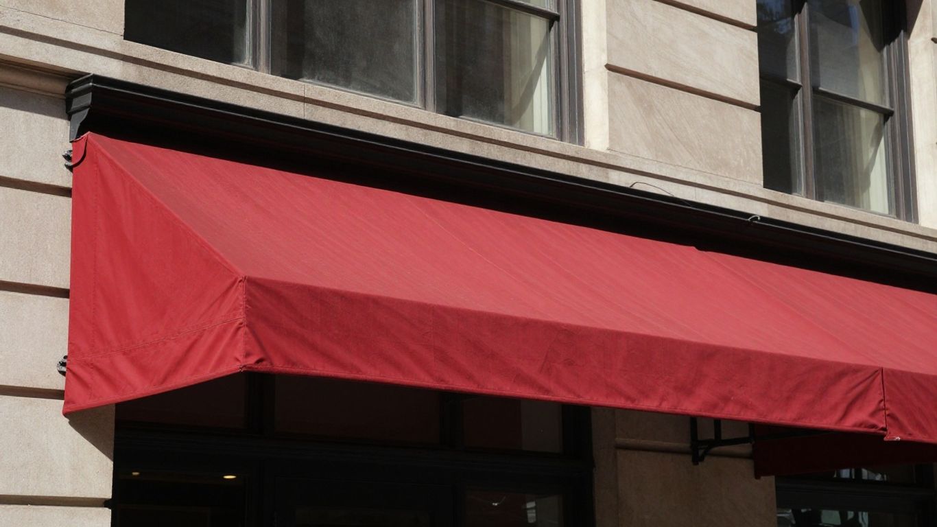 Chicago awning on a building exterior