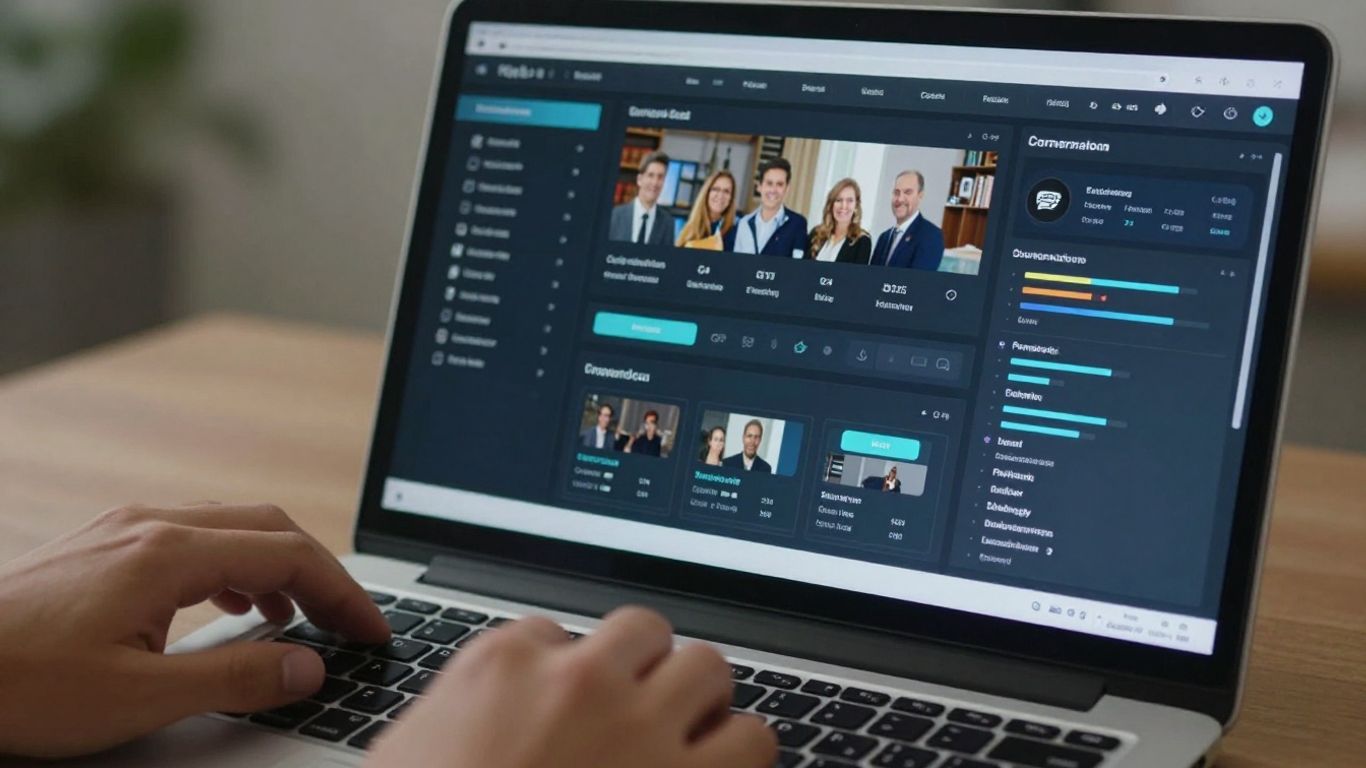 Hands on laptop showing advanced Amazon PPC campaign setup.