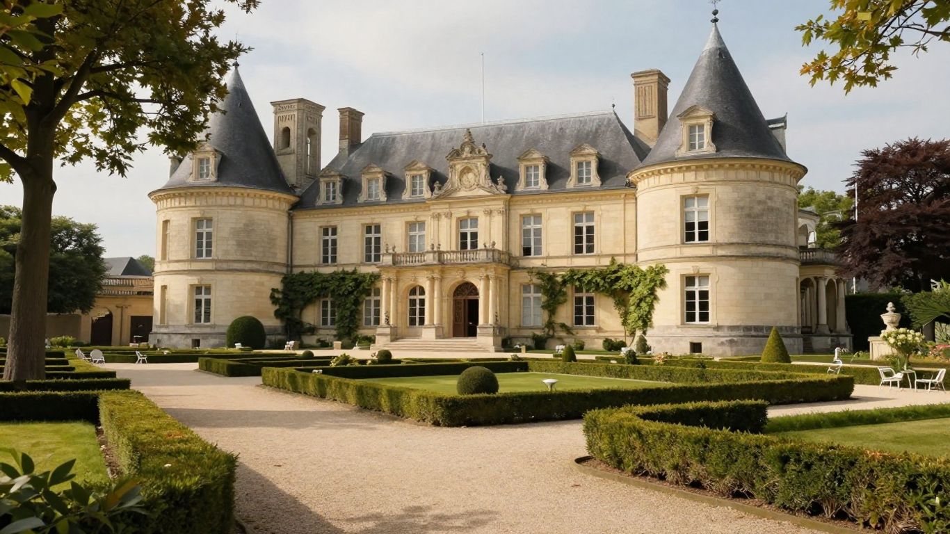 Stone château hotel surrounded by Loire gardens