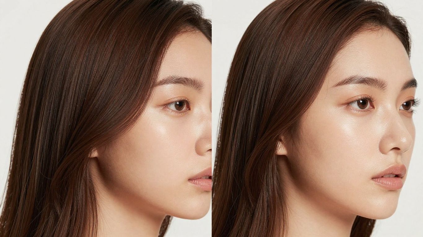 Cabelo e pele saudáveis com brilho natural.