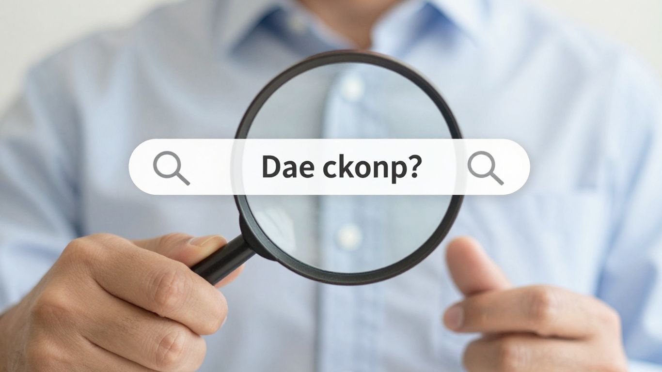 Magnifying glass over search bars, competitor keyword analysis