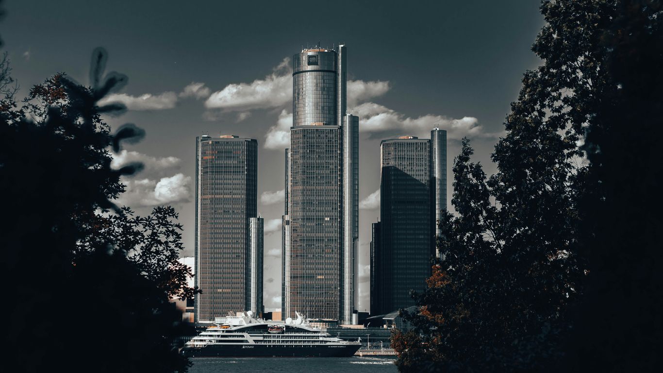 A view of a city from across the water