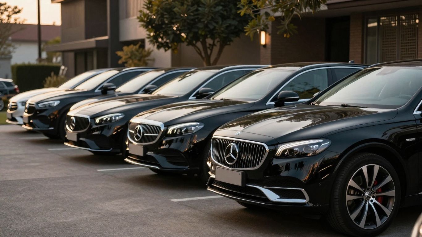 Modern luxury vehicle fleet