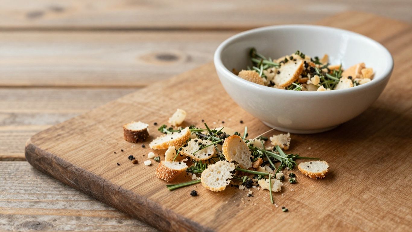 Fresh ingredients on a rustic wooden table