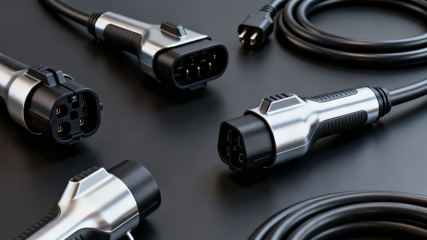 Connecteurs de recharge électrique alignés