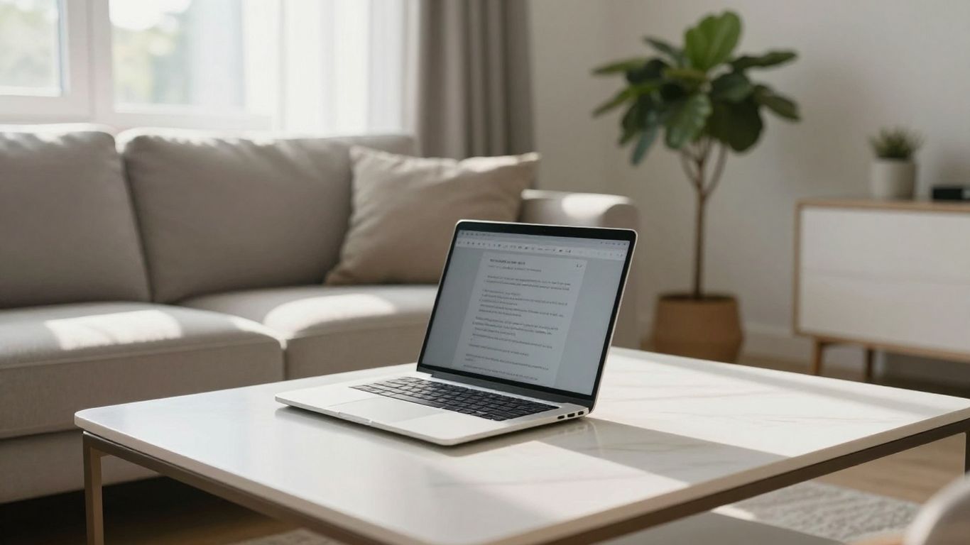 Persona contratando seguro de hogar en línea.