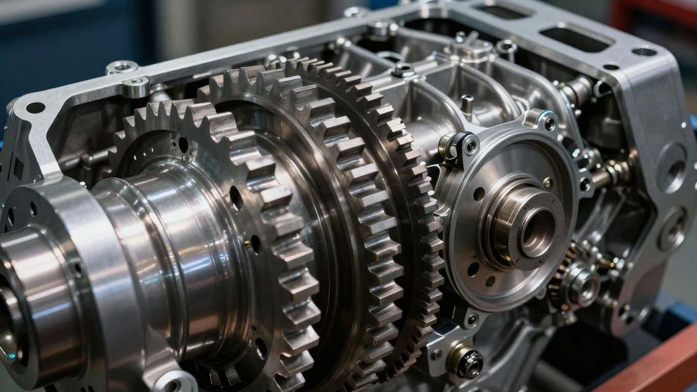 Engine and transmission parts for freight vehicles.