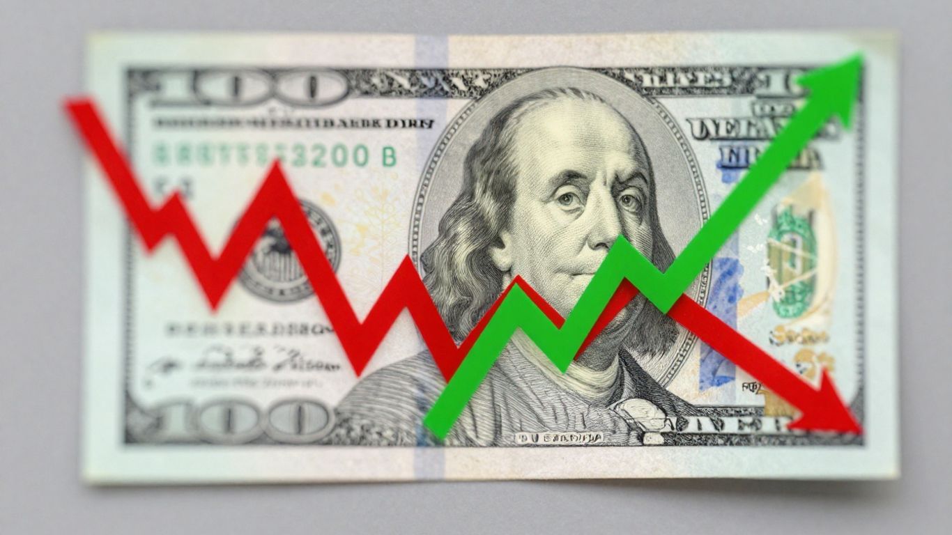 Russian Ruble and US Dollar exchange rate fluctuation