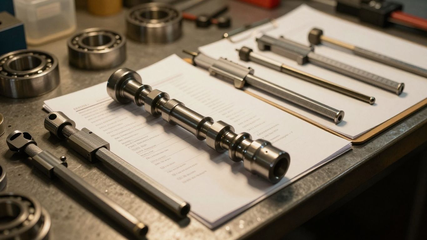 Crankshaft measurements beside engine components