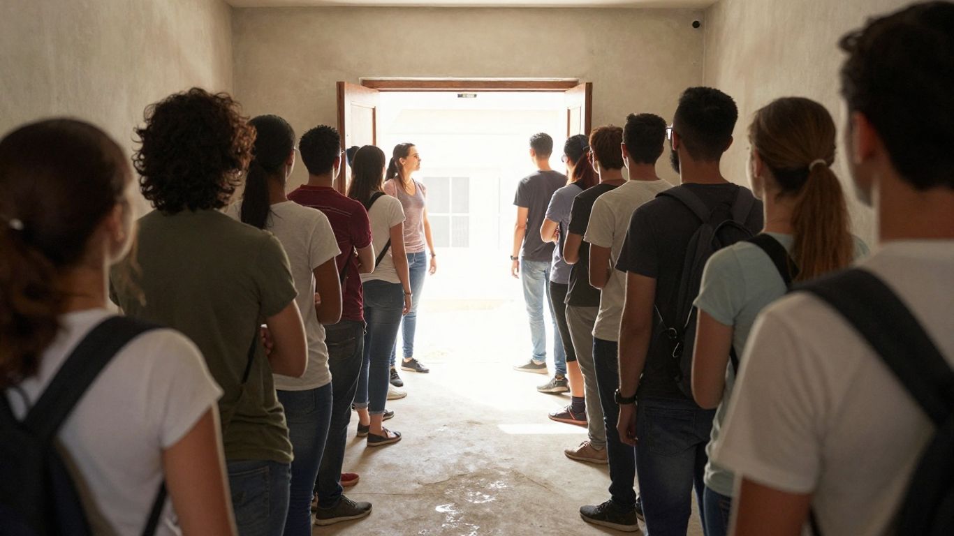 Hopeful individuals finding a path forward.