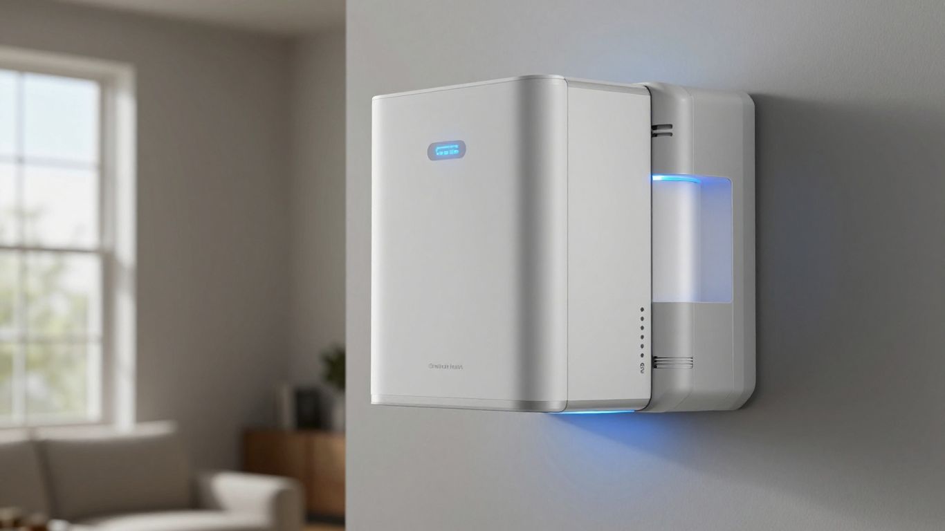 Batterie solaire Biwatt installée dans une maison moderne.