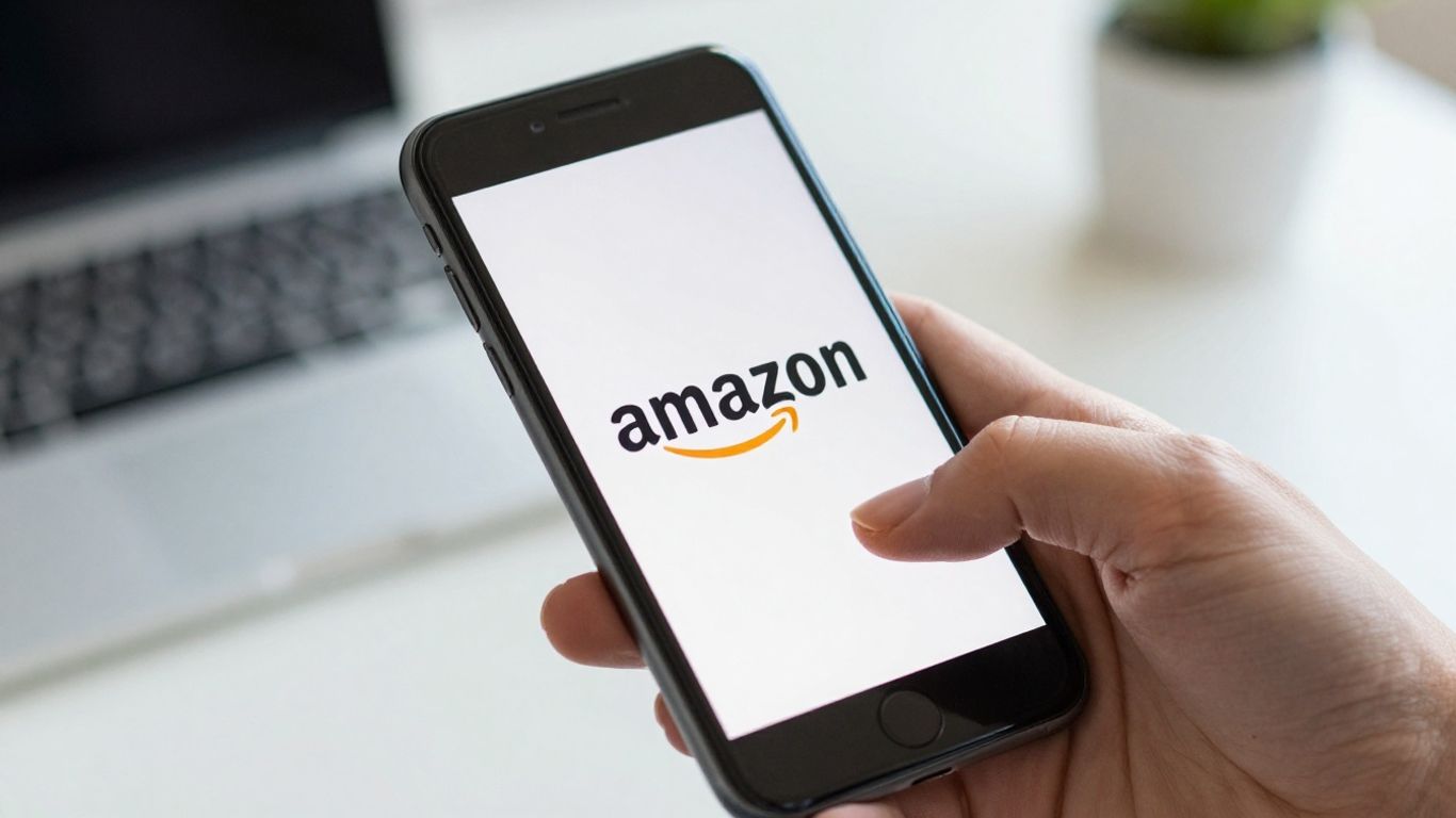 Amazon PPC ad management on a smartphone screen.