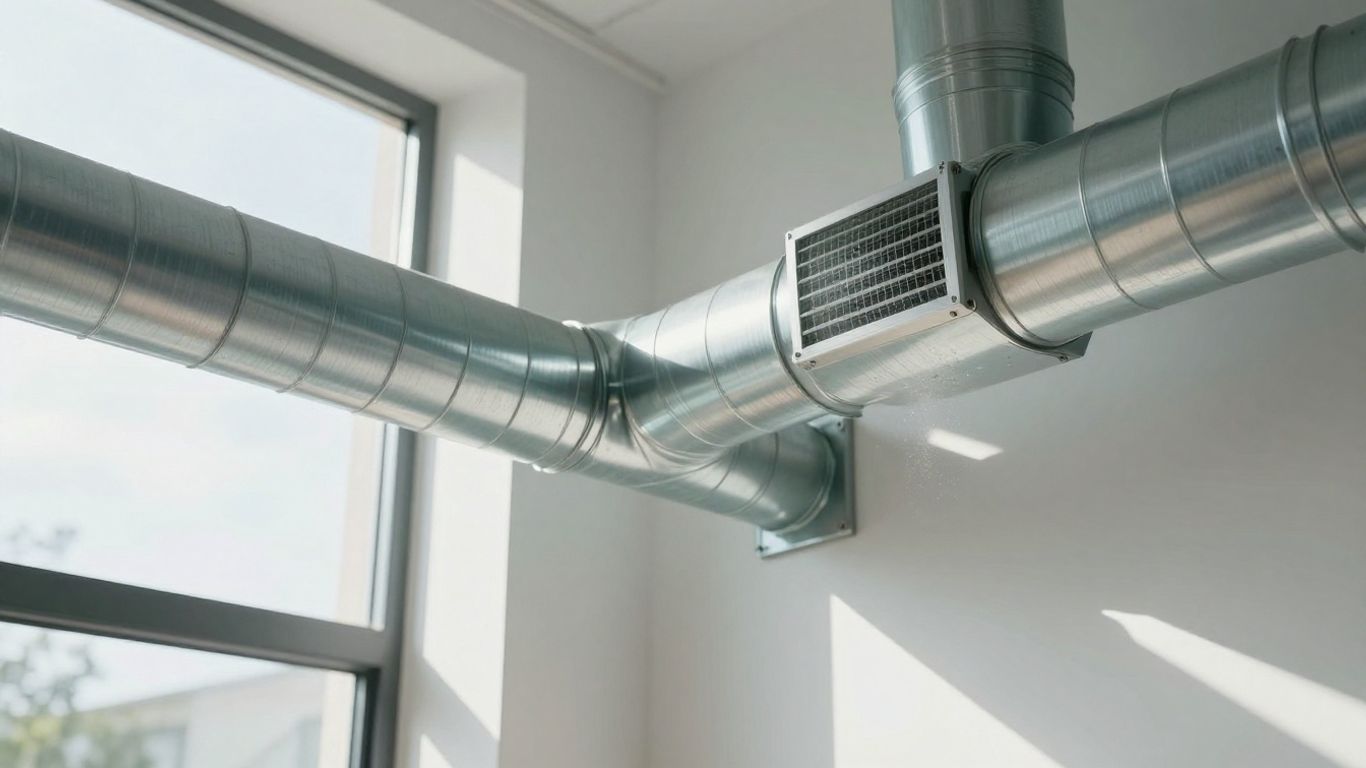 Clean air duct system in a modern home.