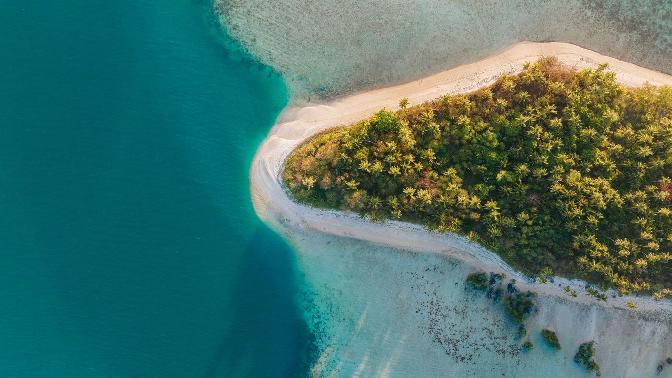 A sunny beach with pristine sand