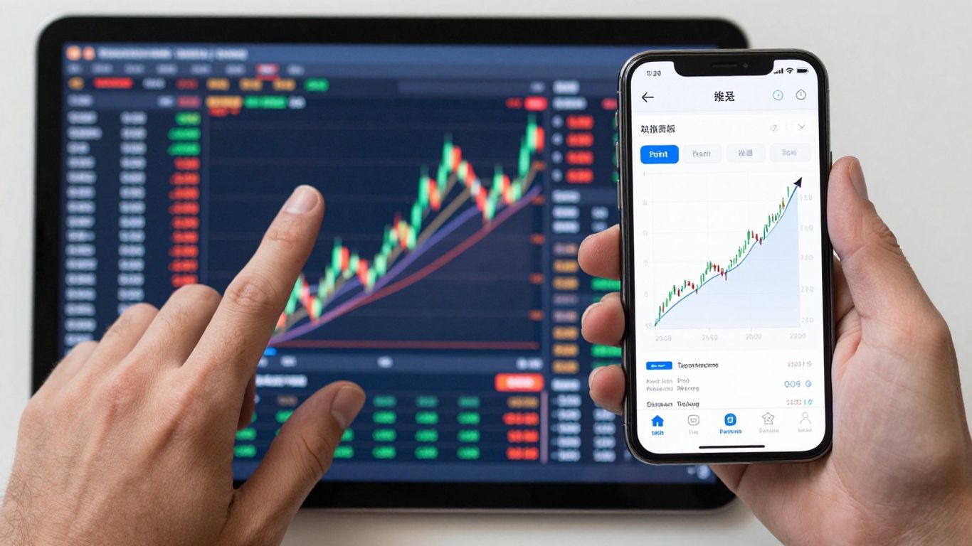 Paper trading to live market transition visual