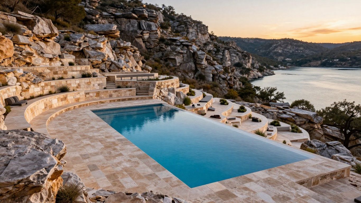 Why Canyon Lake's Steep Hillside Lots Require Engineered Retaining Walls Before a Pool Can Even Be Poured