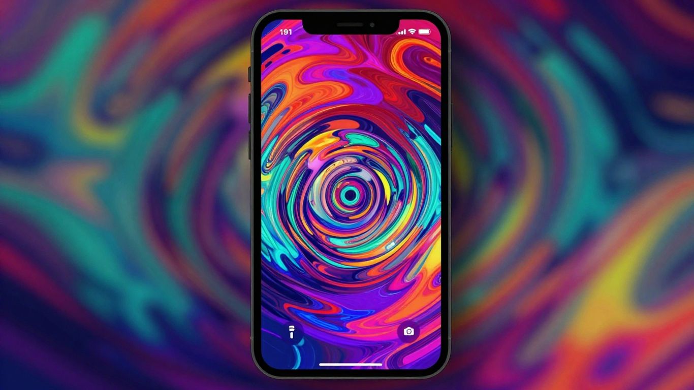 AI music video on a smartphone screen.