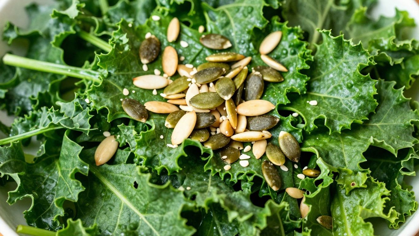Magnesium-rich foods like leafy greens, nuts, and seeds.