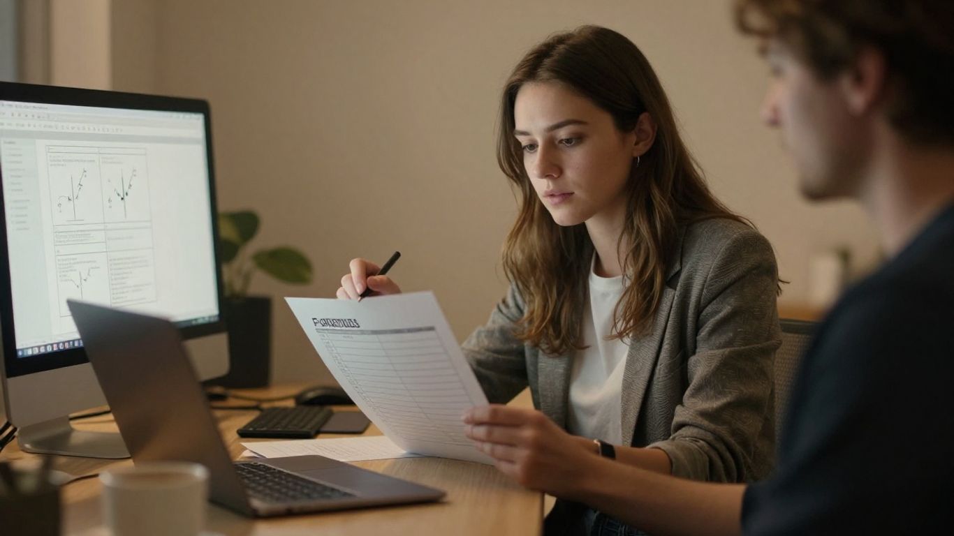 Trader planning futures positions beside a laptop