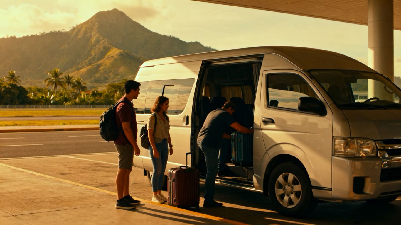 Private airport transfer arriving in Medellin