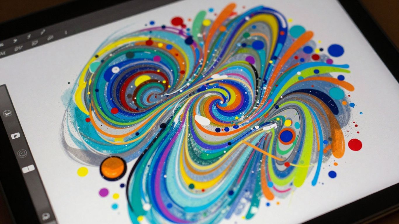 Interface de création d'art numérique Adobe Firefly