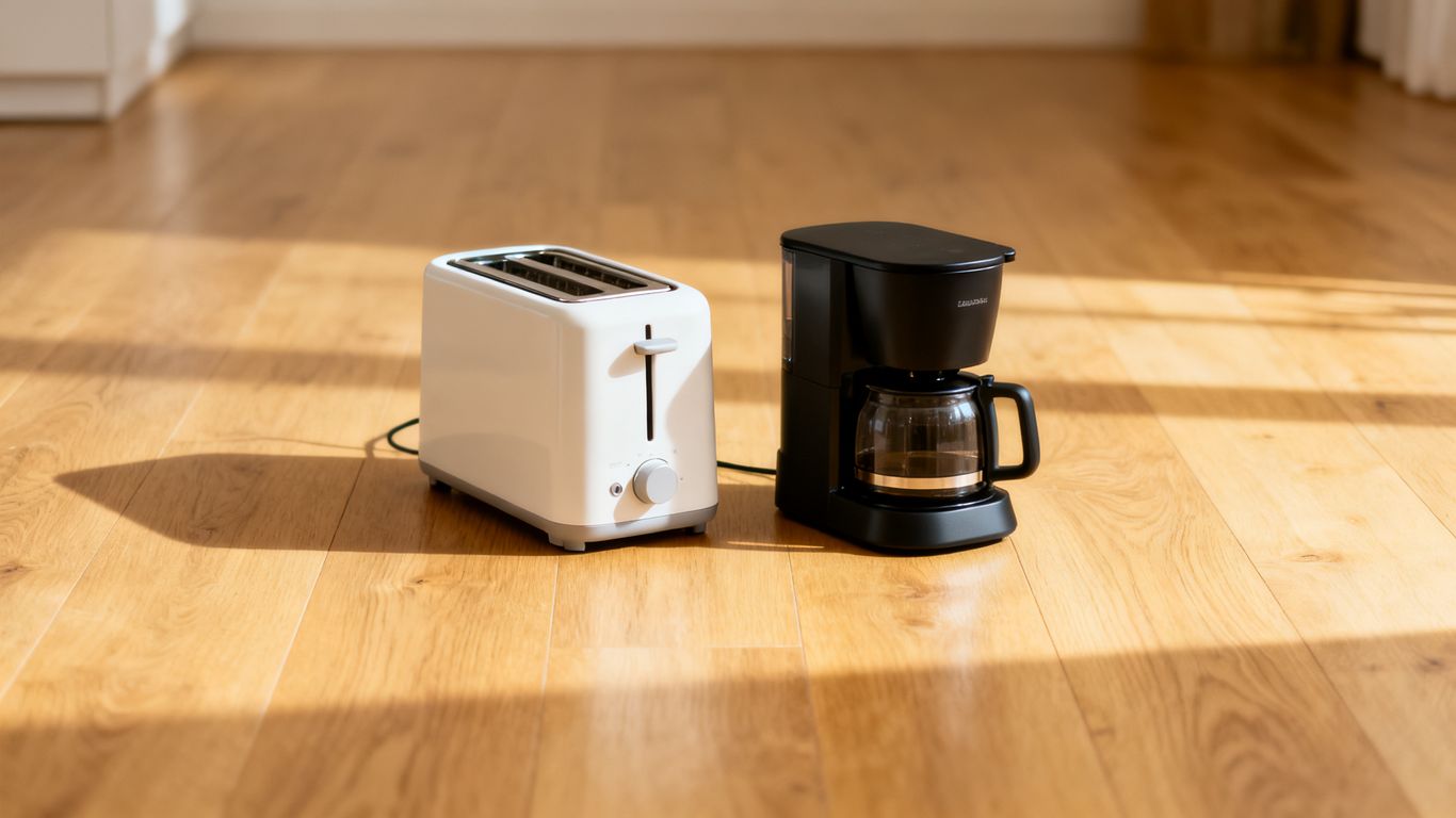 Comparing compact appliances on a desk