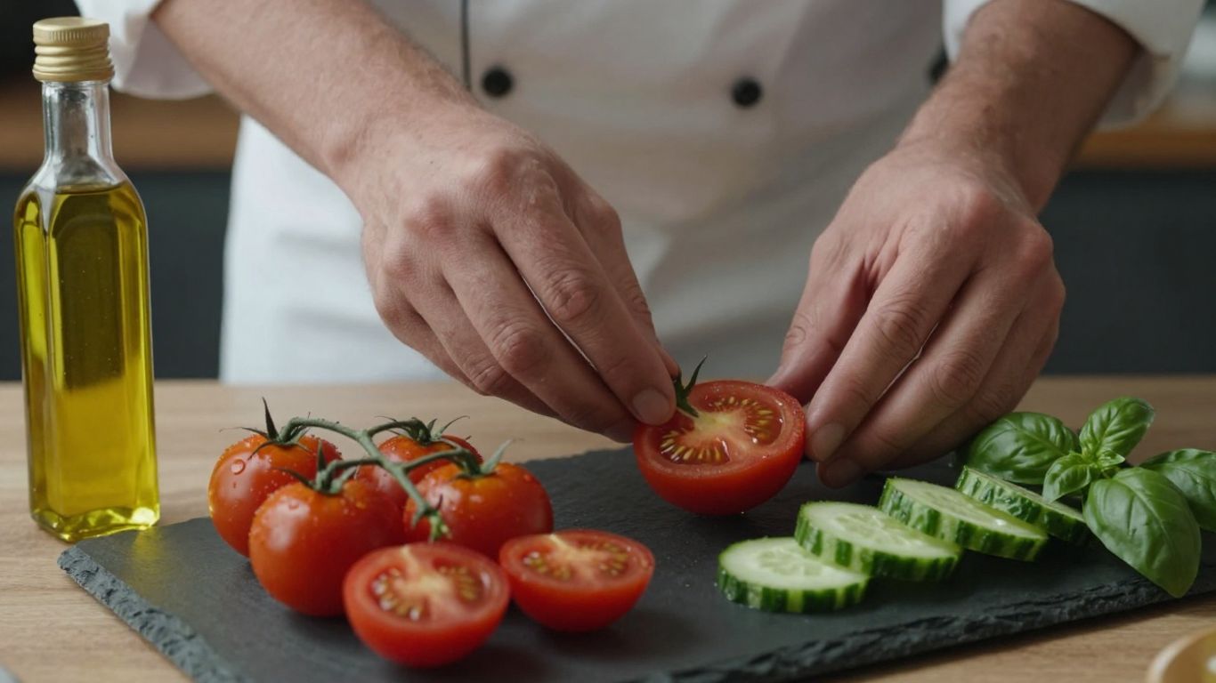 Frische Zutaten für mediterrane Küche