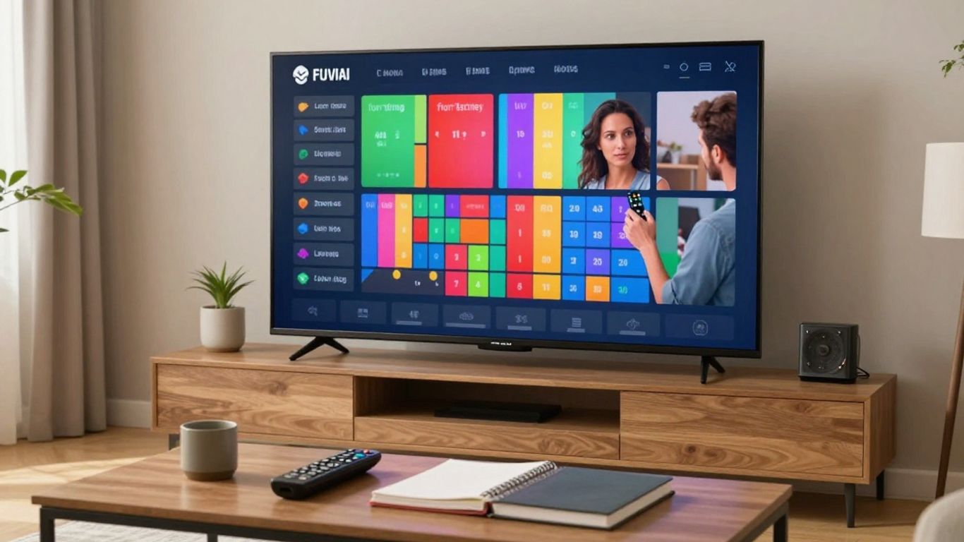 A family comparing television channel choices