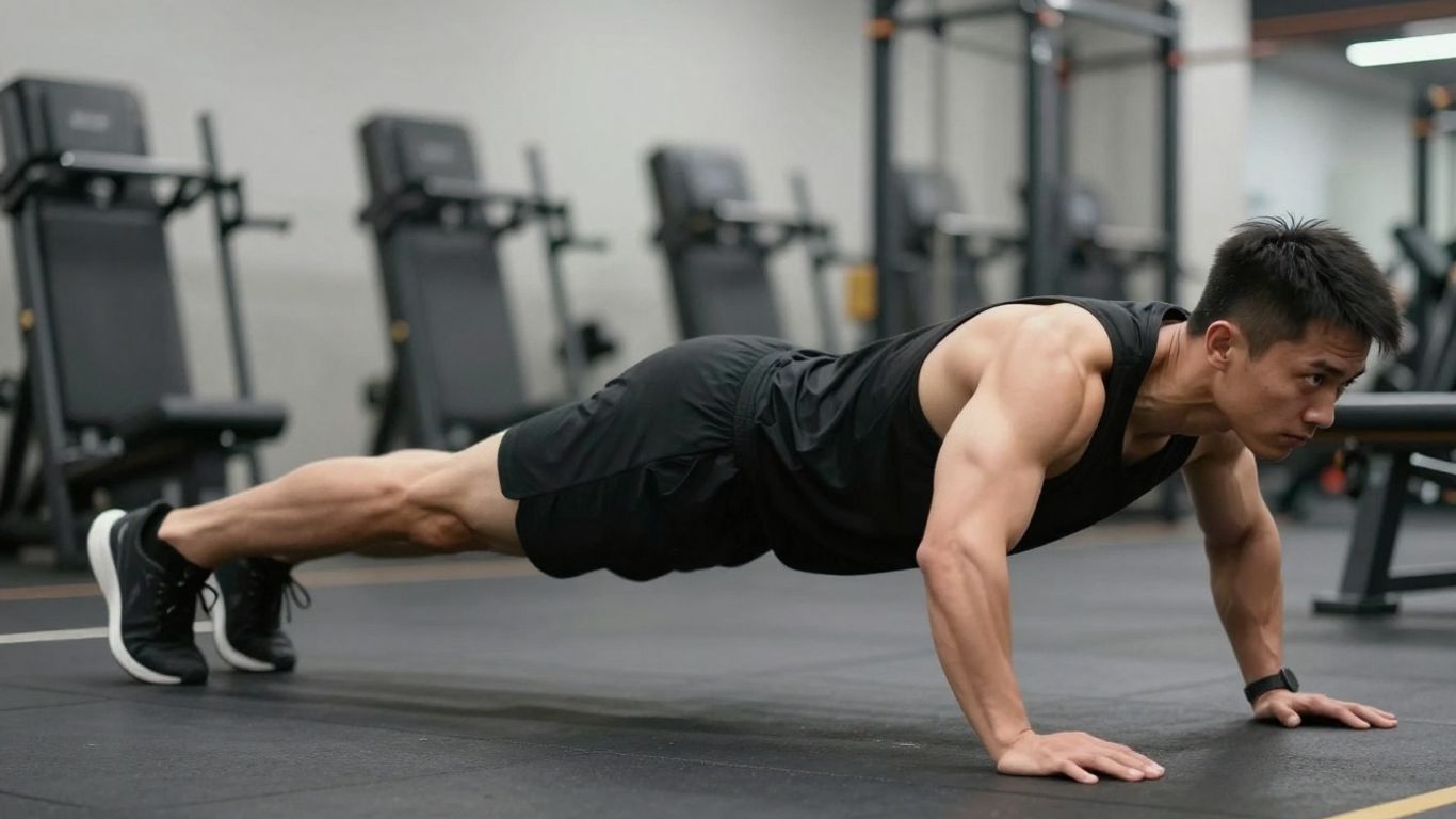Soldier performing a perfect ACFT plank exercise.