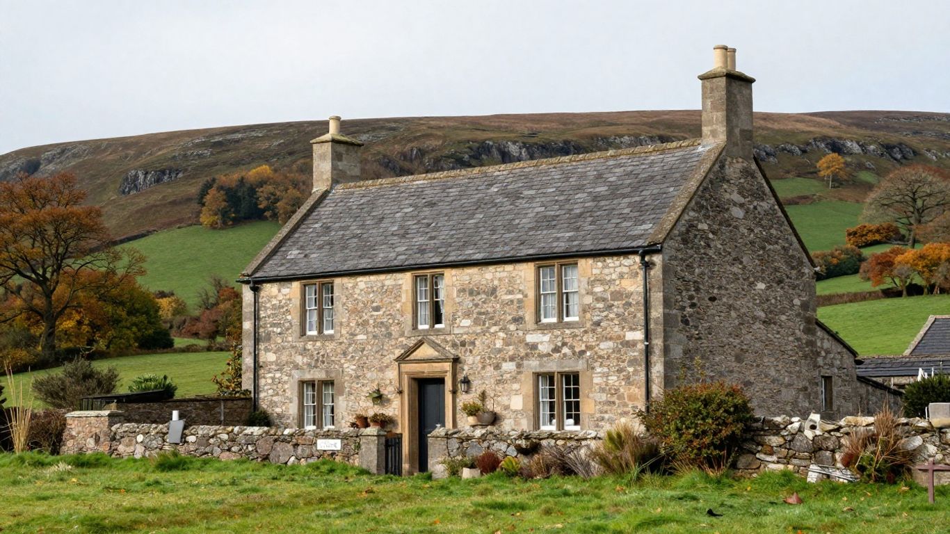 Historic Scottish cottage exterior