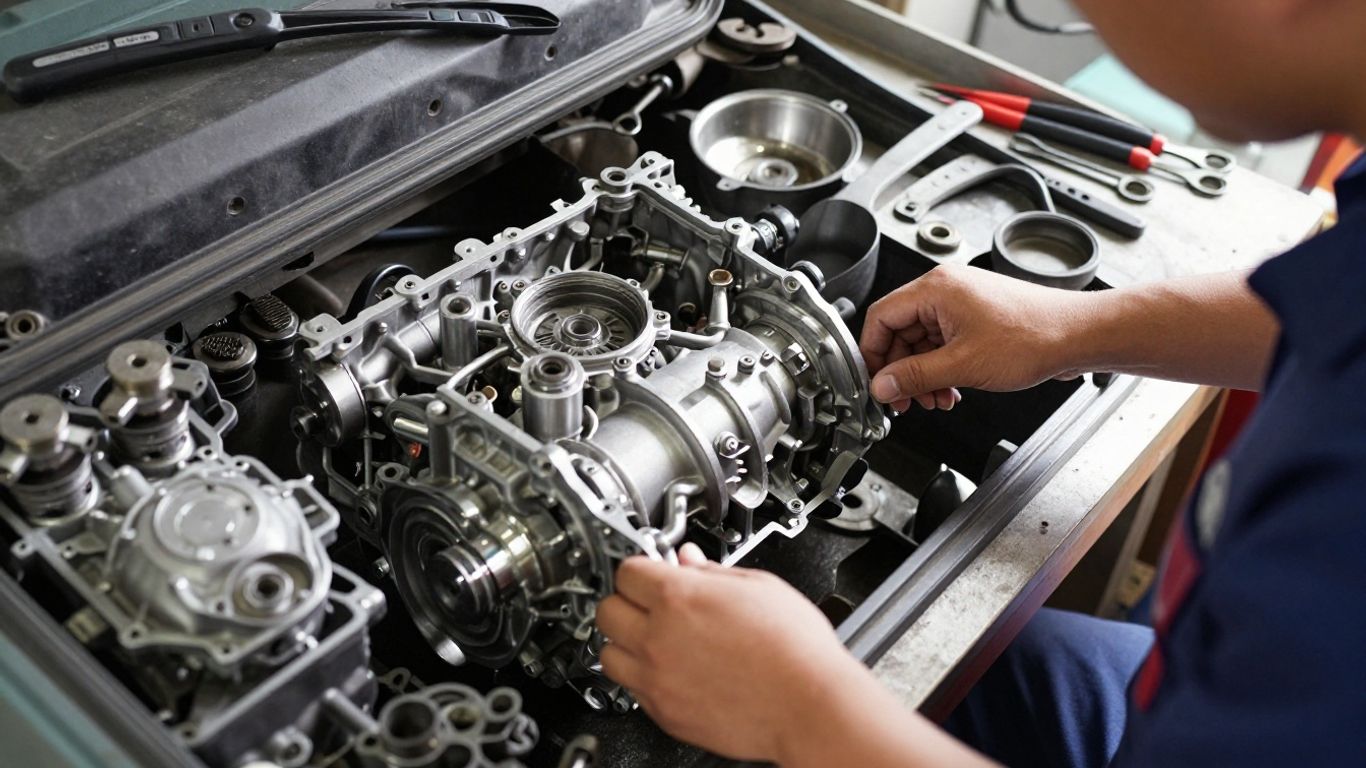 Toyota Camry gearbox inspection in Brisbane workshop