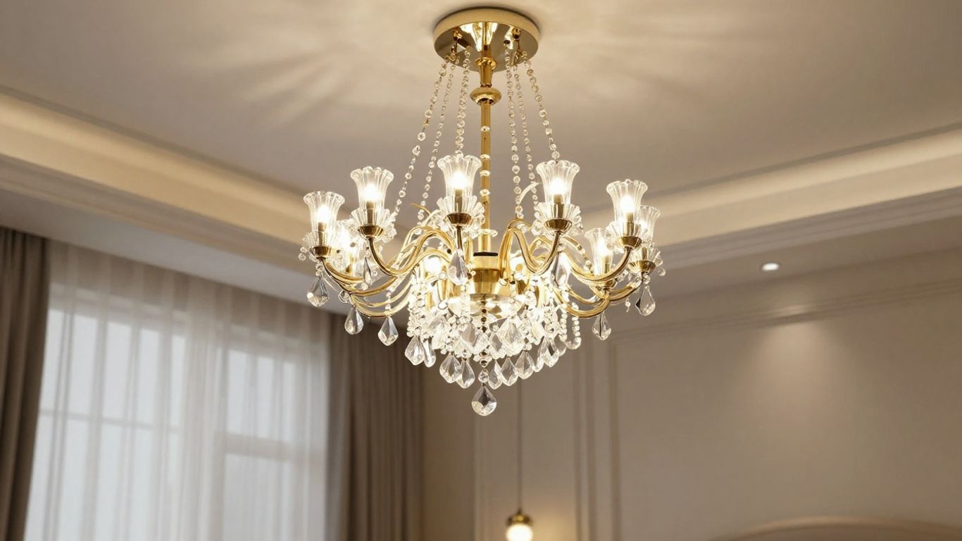 Modern bedroom chandelier light fixture