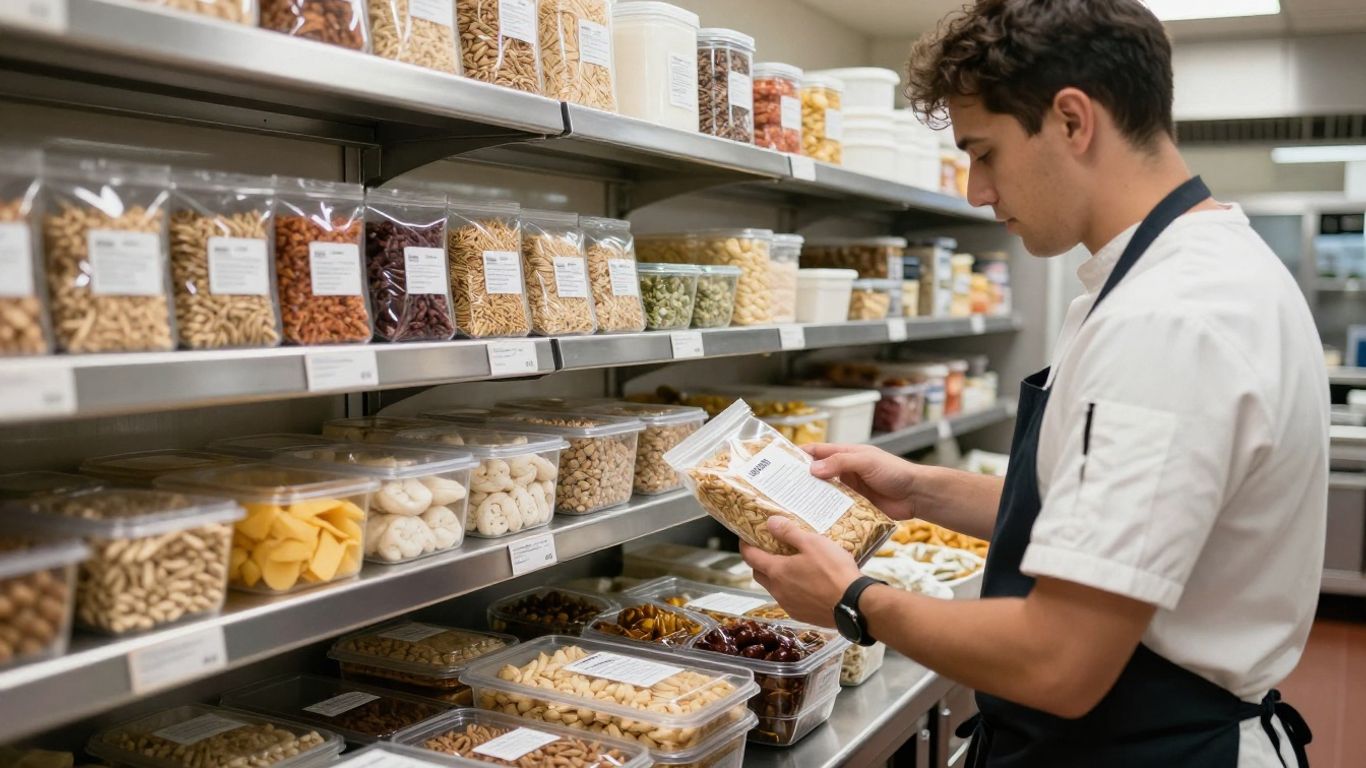 Réception d’ingrédients sans gluten contrôlés