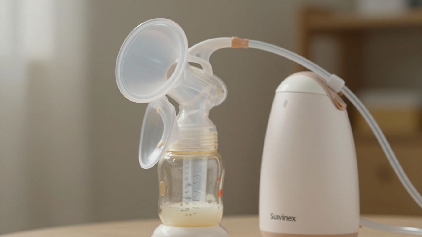 Sacaleches eléctrico Suavinex con diseño ergonómico y suave.