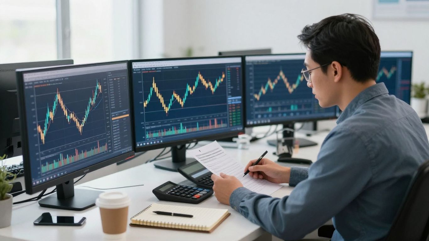 A trader reviewing futures risk rules