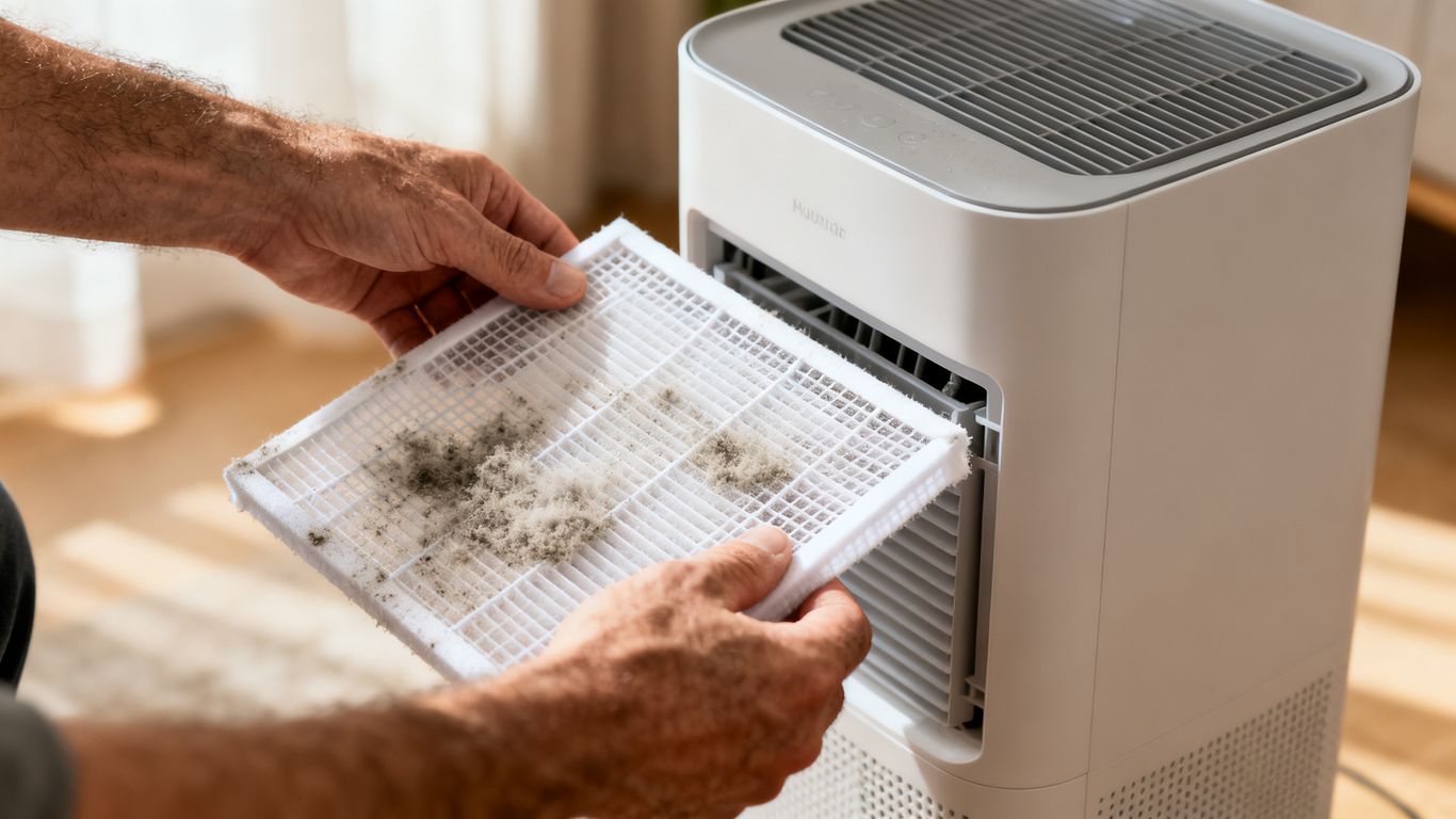 Cleaning internal air filters