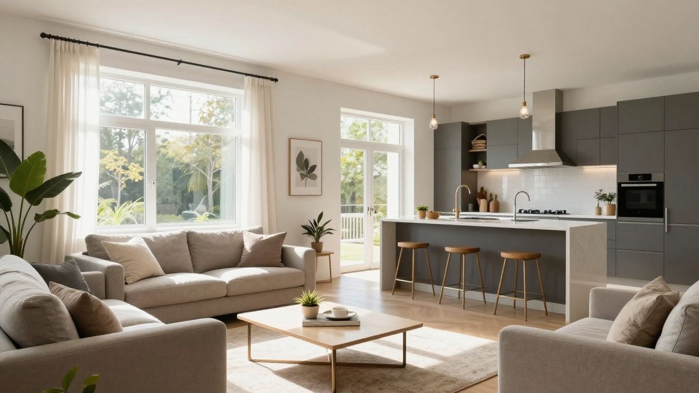 Modern full house remodel interior in Suwanee, Georgia.