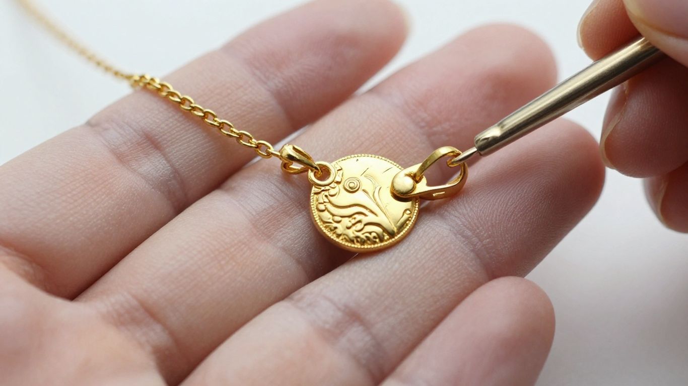 تنظيف وتلميع المجوهرات الذهبية المتسخة.