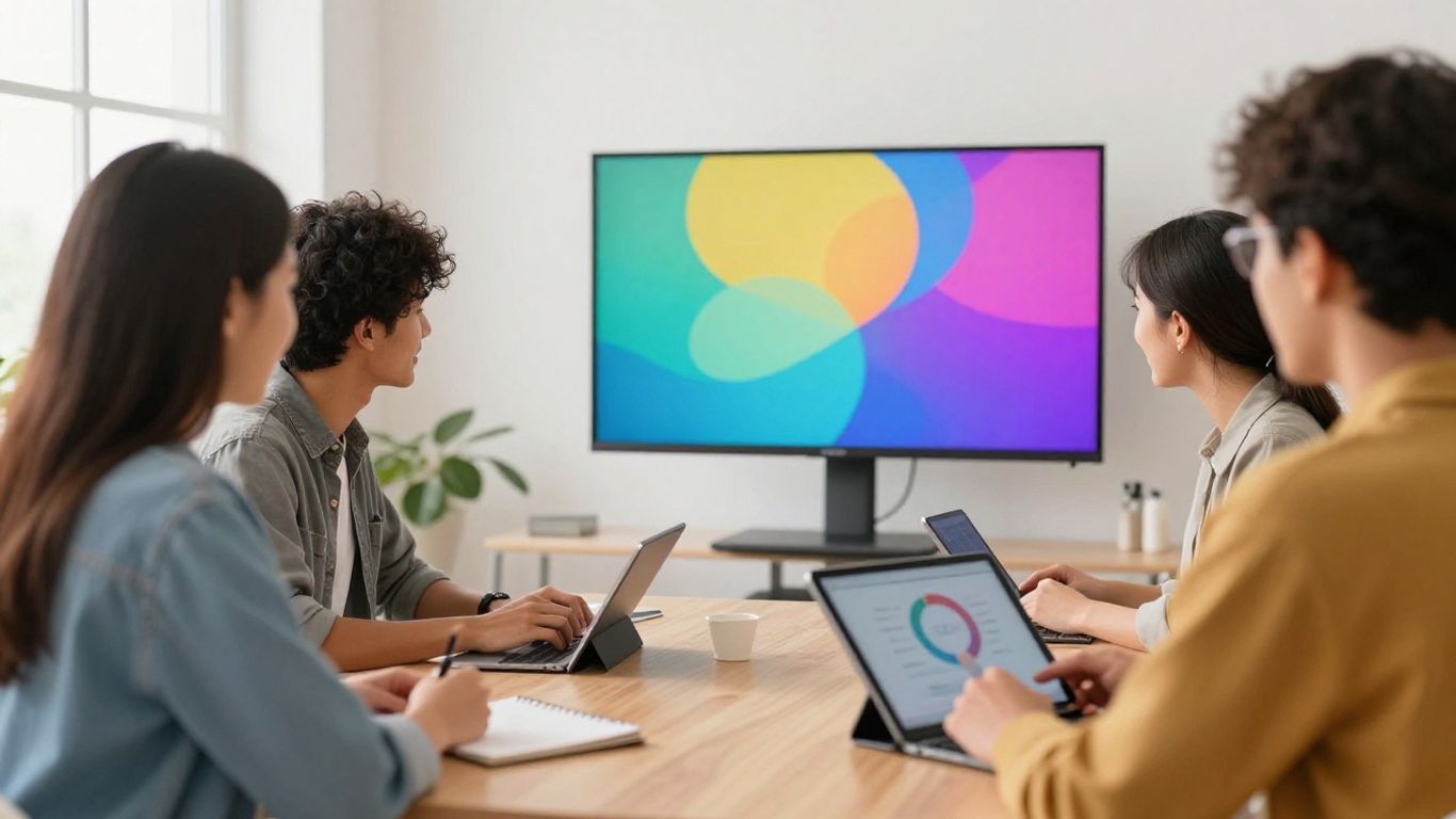 Customers engaging with interactive marketing