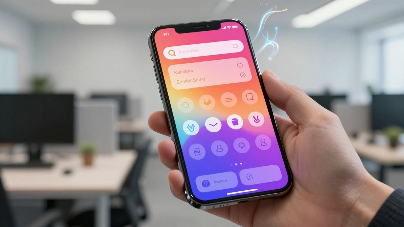 Modern mobile interface with intuitive navigation and icons