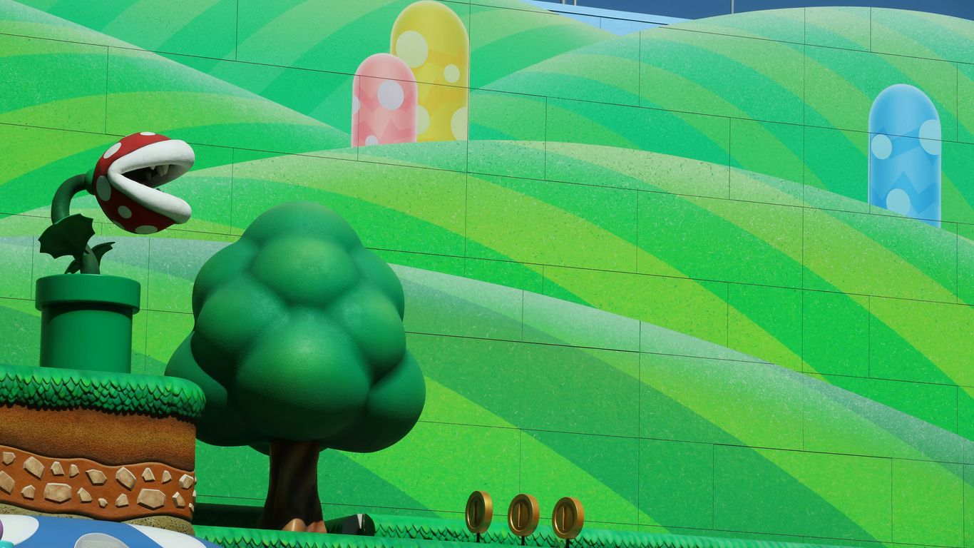 a painting of a mushroom on the side of a building