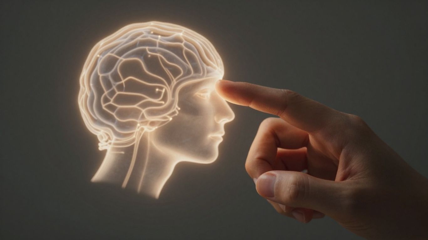 Human hand interacting with AI