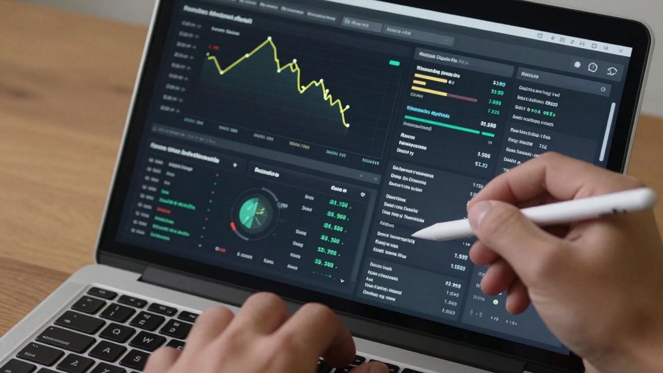 Laptop screen with affiliate marketing competitor research tools.