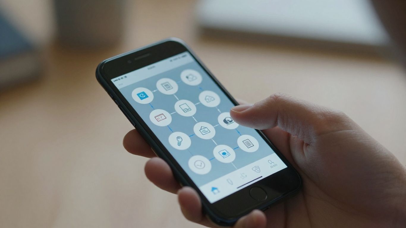 Person using smartphone for affiliate marketing retargeting.