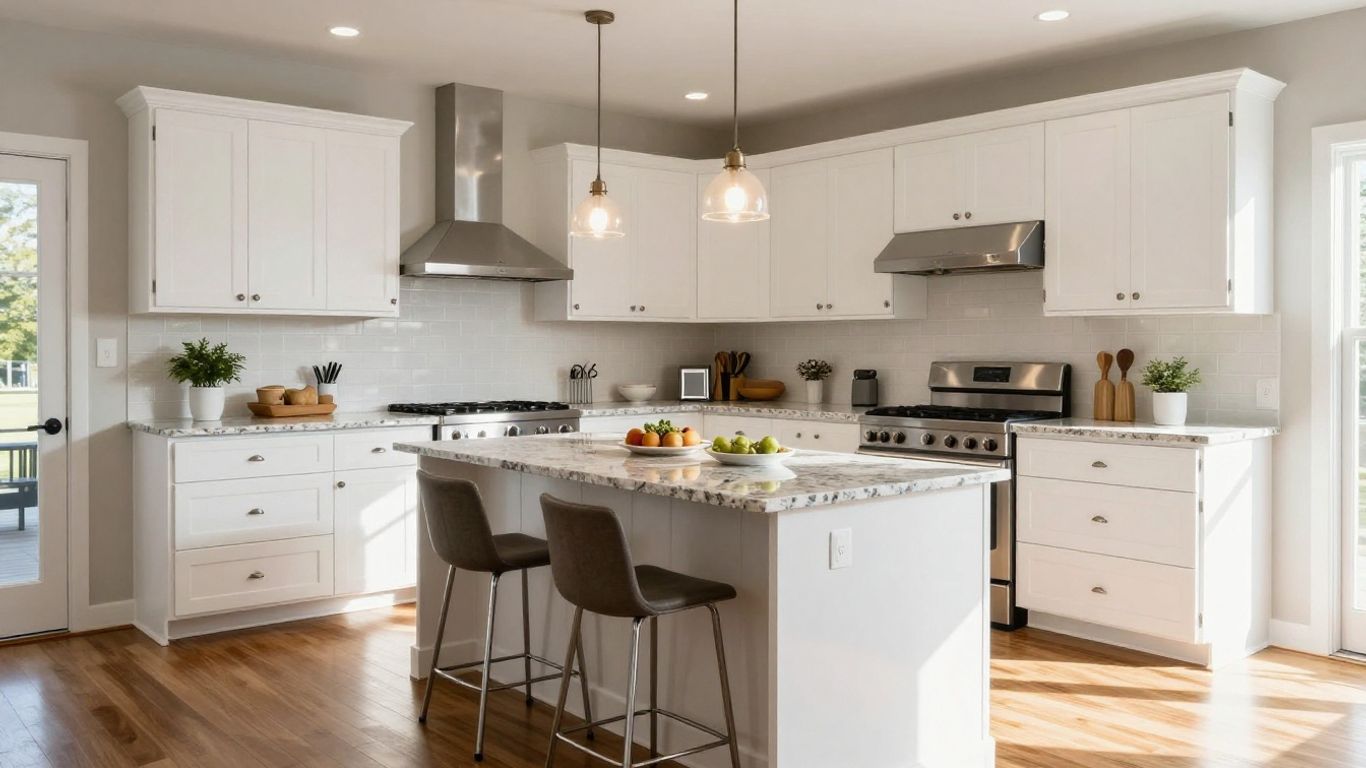 Modern kitchen remodel in Berkeley Lake, Georgia.