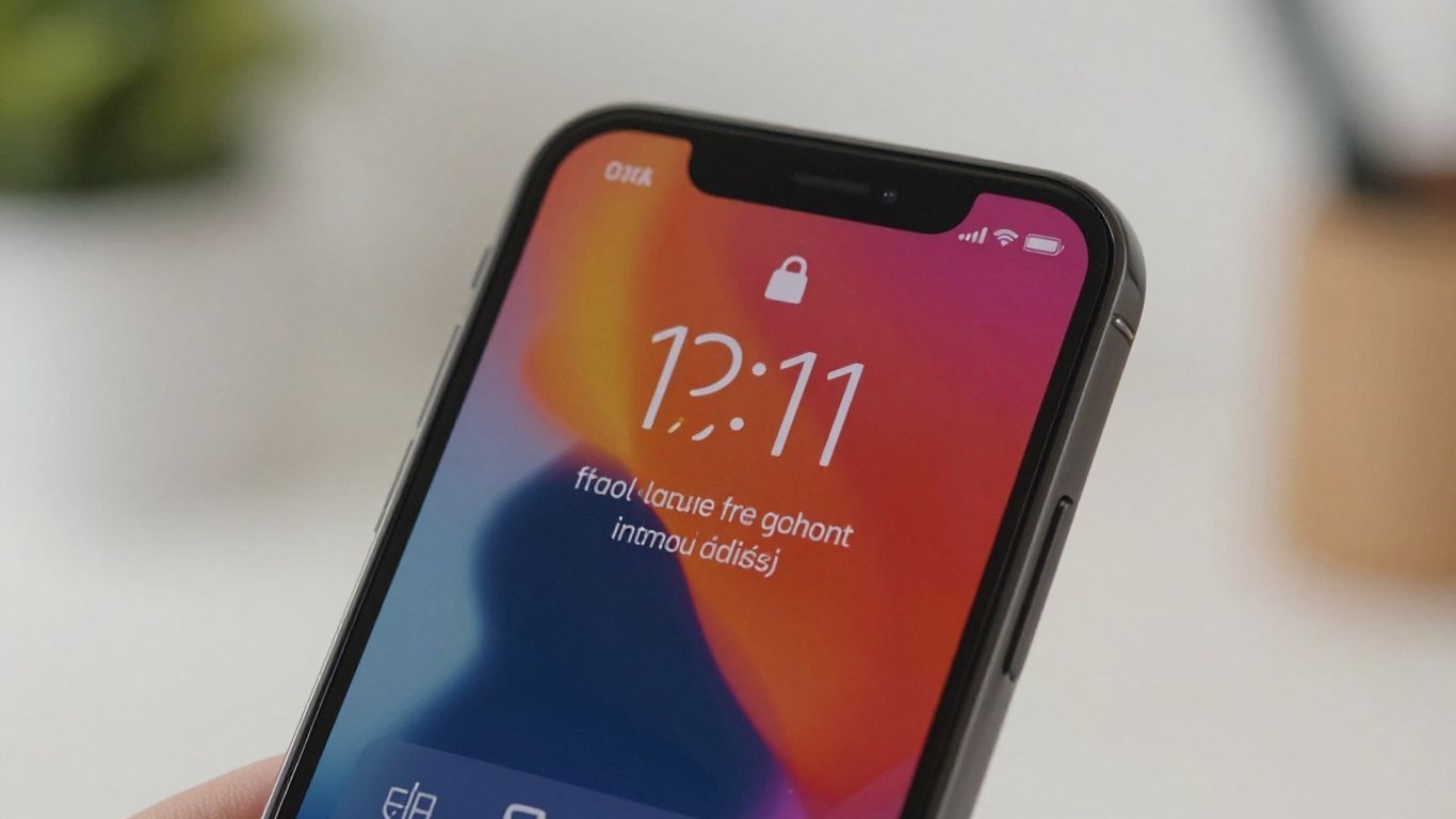 Tela de celular com aplicativo de escrita e correção.