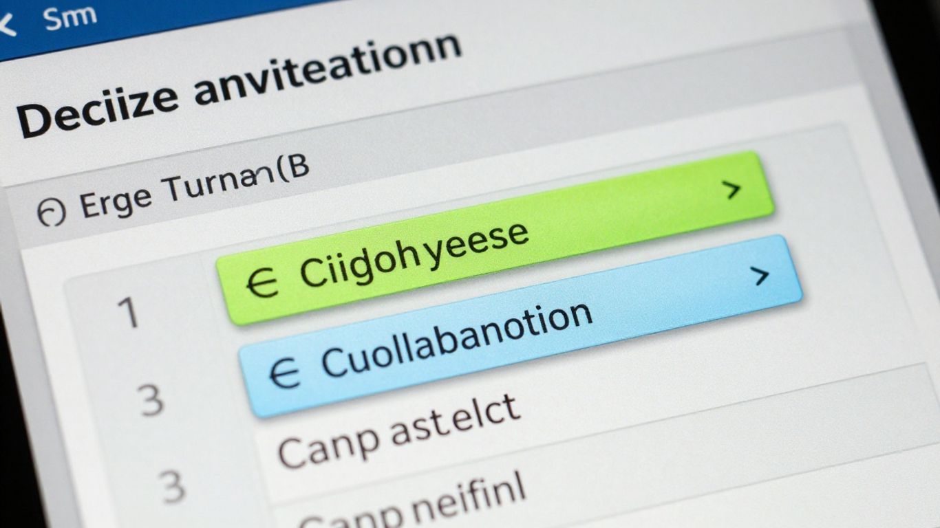 Menu déroulant Excel interactif dans une feuille de calcul
