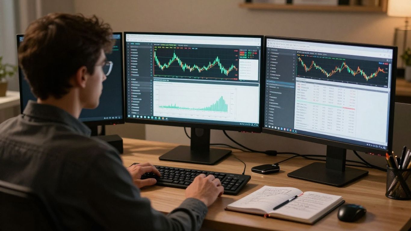 Futures trader comparing evaluation plans