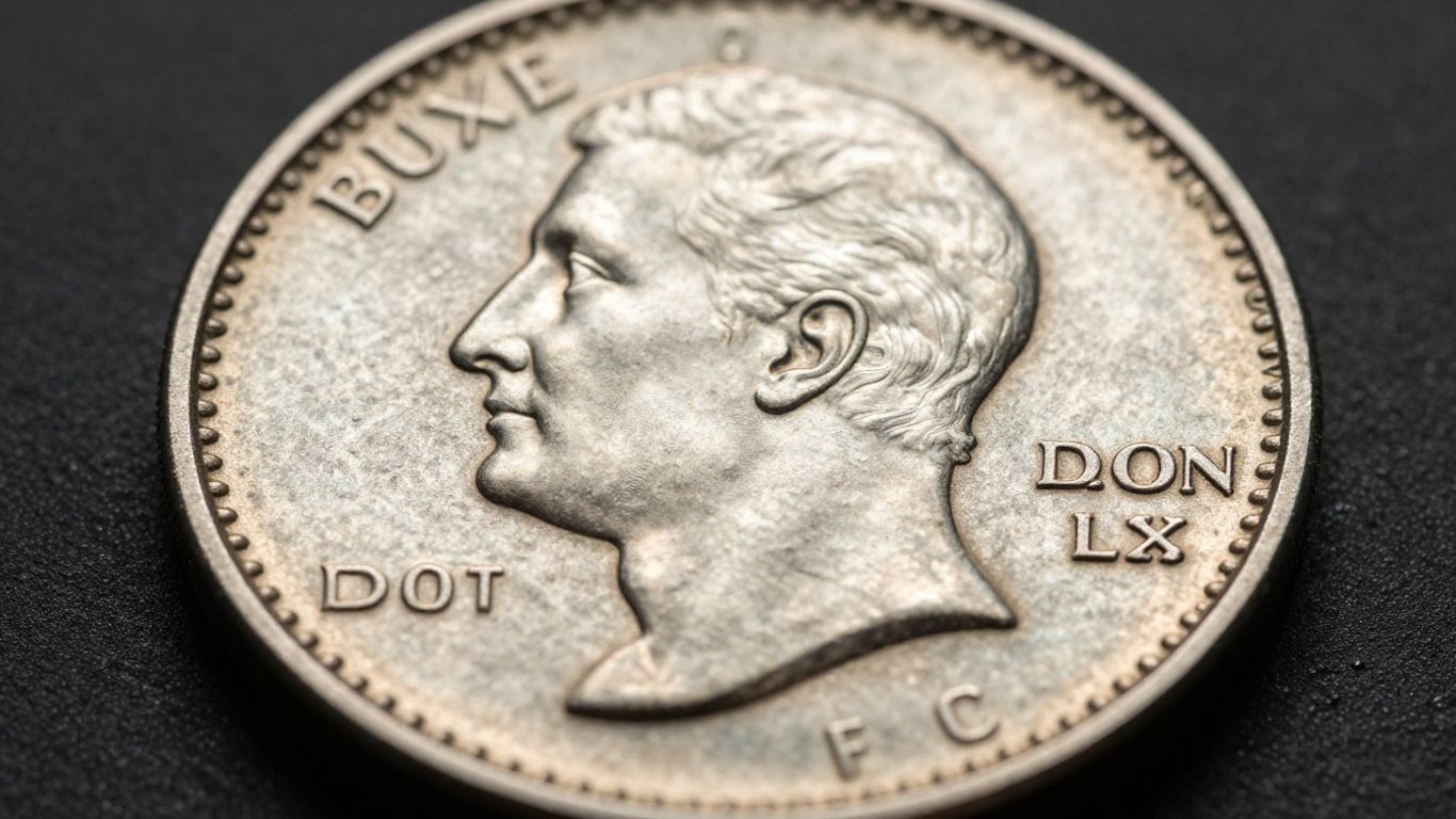Examining a small coin mintmark with a digital microscope