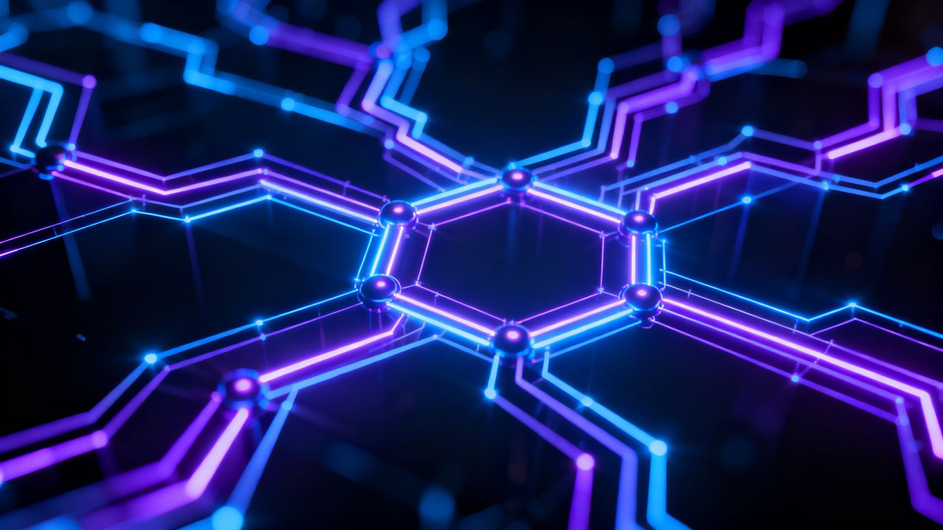 Interconnected digital pathways forming a strong network.